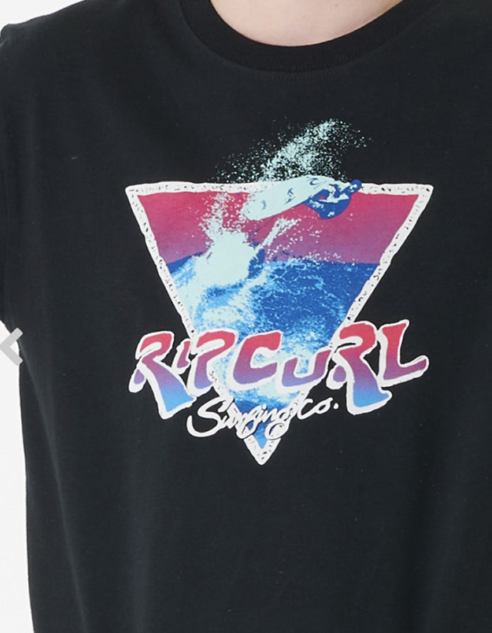 RIP CURL ACTION TEE BOY BLACK