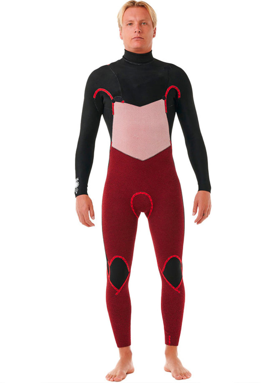 RIP CURL DAWN PATROL 5/3 CHEST ZIP WETSUIT BLACK