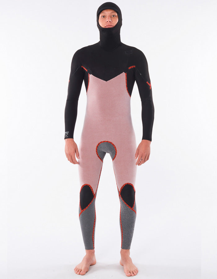 RIP CURL DAWN PATROL HOOD 5/4 CHEST ZIP STEAMER