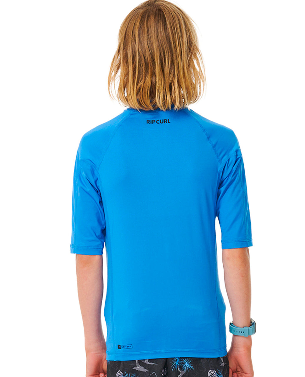 RIP CURL T-SHIRT BRAND WAVE UV SHORT SLEEVE UPF50+ BLUE GUM