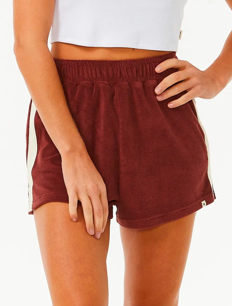 RIP CURL REVIVAL TERRY SHORT PLUM