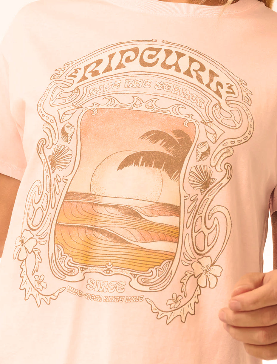 RIP CURL SEA SHELLS RELAXED PINK