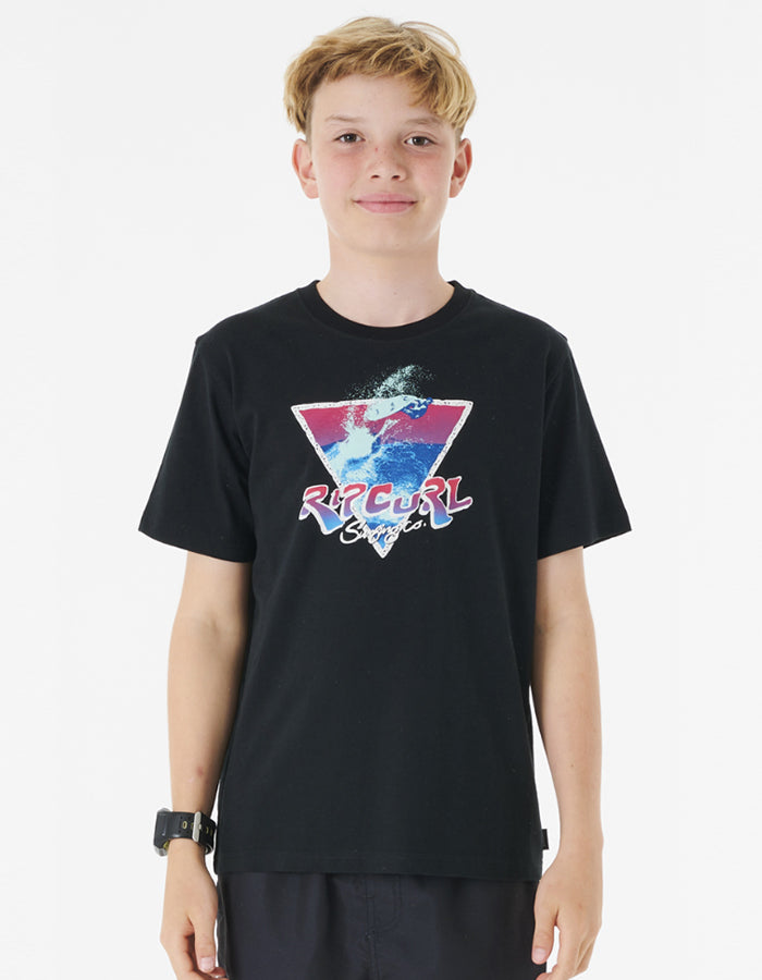  RIP CURL ACTION TEE BOY BLACK