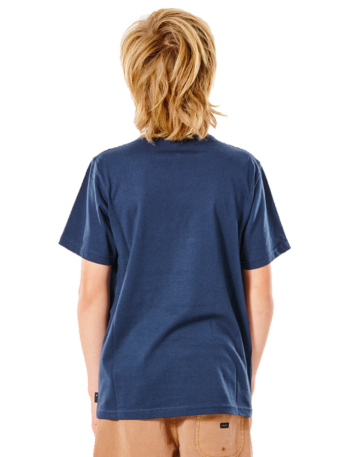 RIP CURL ACTION TEE BOY NAVY