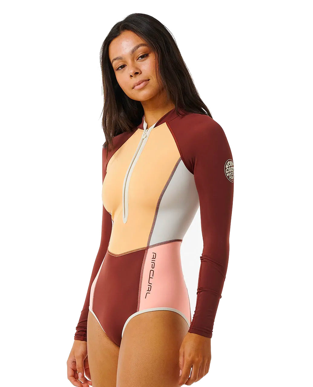  RIP CURL BLOCK PARTY LONGSLEEVE SURFSUIT UPF50+ PLUM