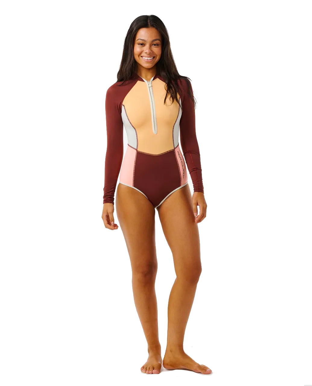  RIP CURL BLOCK PARTY LONGSLEEVE SURFSUIT UPF50+ PLUM