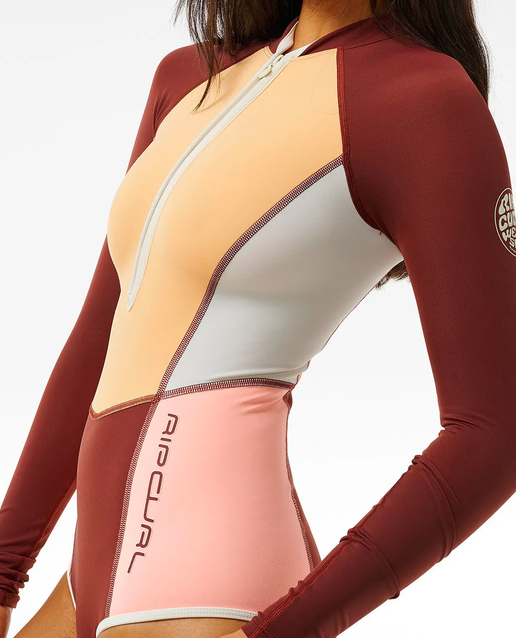  RIP CURL BLOCK PARTY LONGSLEEVE SURFSUIT UPF50+ PLUM