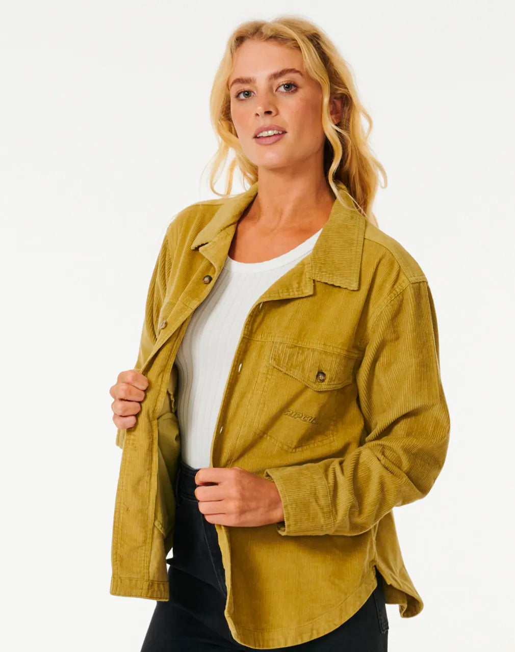  RIP CURL STEVIE CORD SHIRT KHAKI
