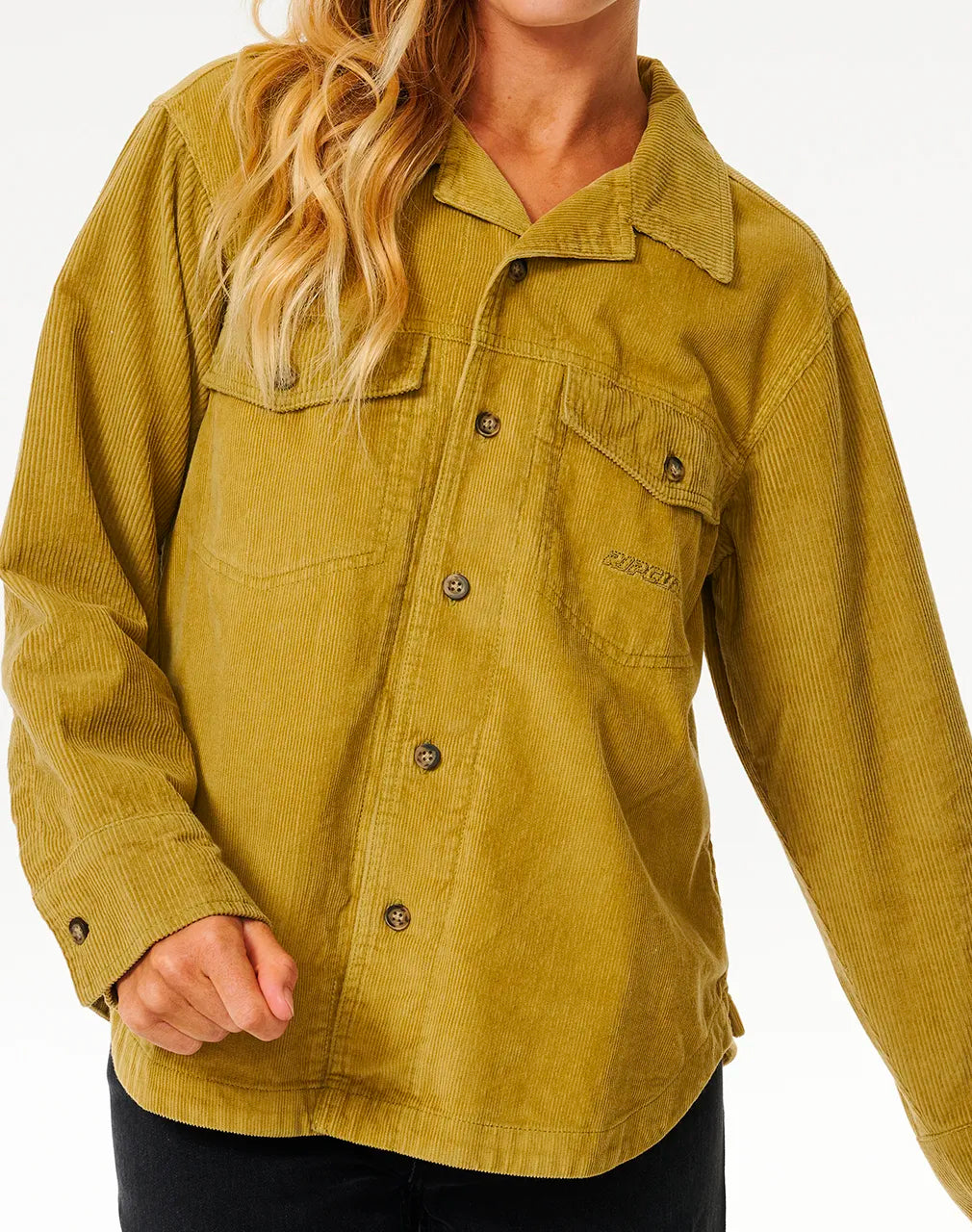  RIP CURL STEVIE CORD SHIRT KHAKI