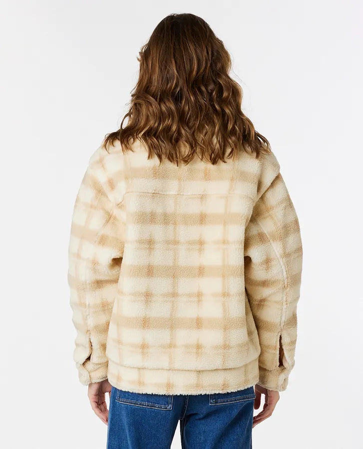  RIP CURL SUNRISE SESSION SHERPA JACKET BEIGE