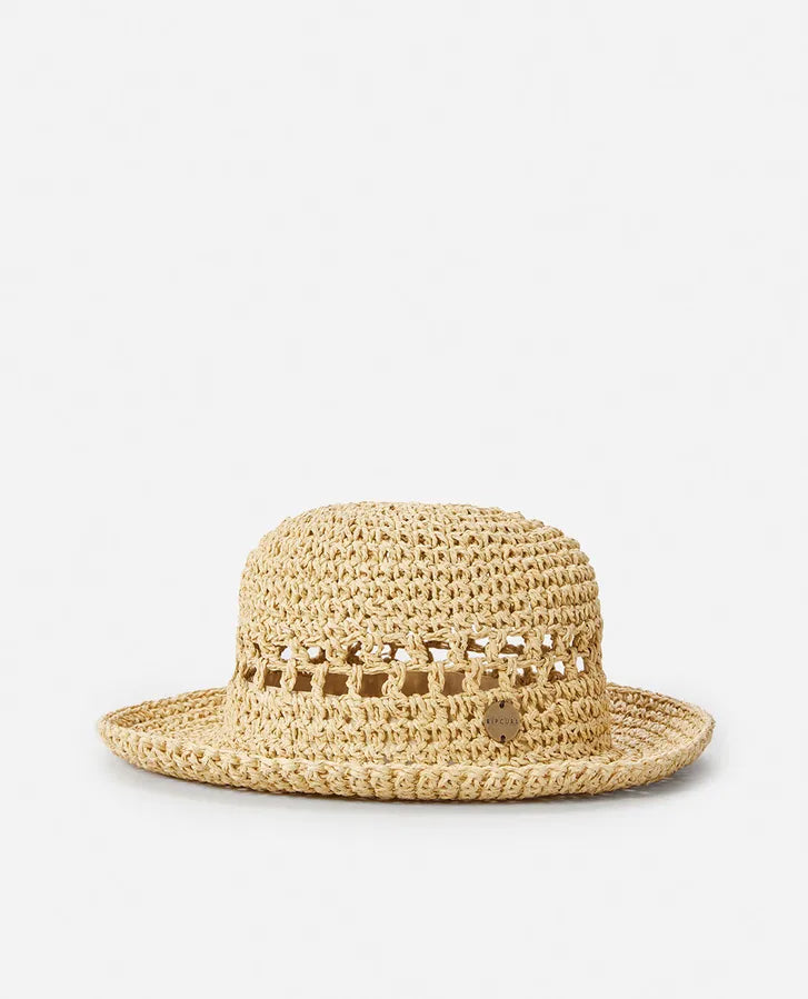  RIP CURL ESSENTIALS CROCHET BUCKET NATURAL