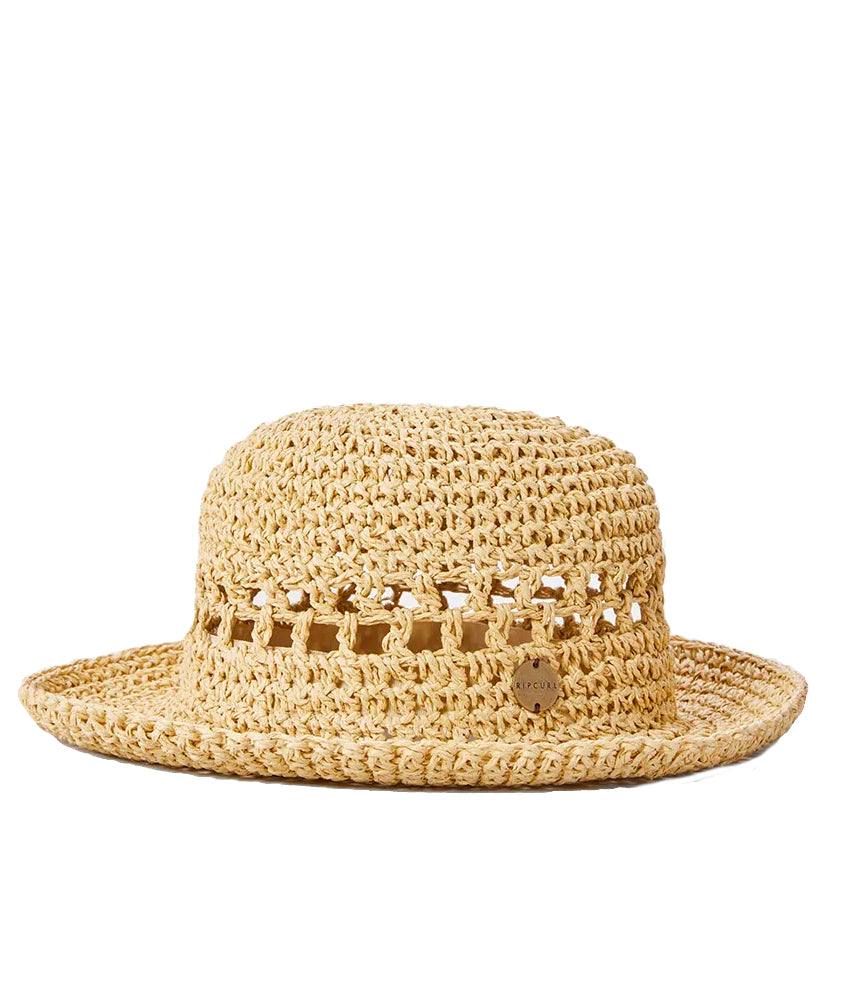  RIP CURL ESSENTIALS CROCHET BUCKET NATURAL