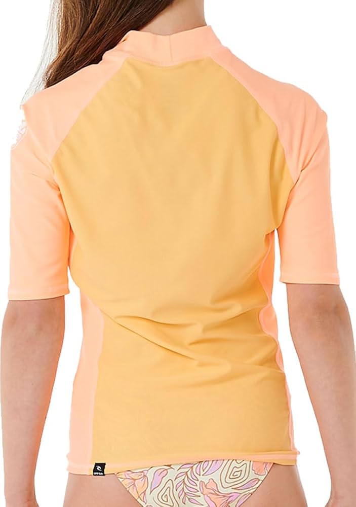  RIP CURL CLASIC SURF SHORT SLEEVE RASH VEST GIRL 8-16