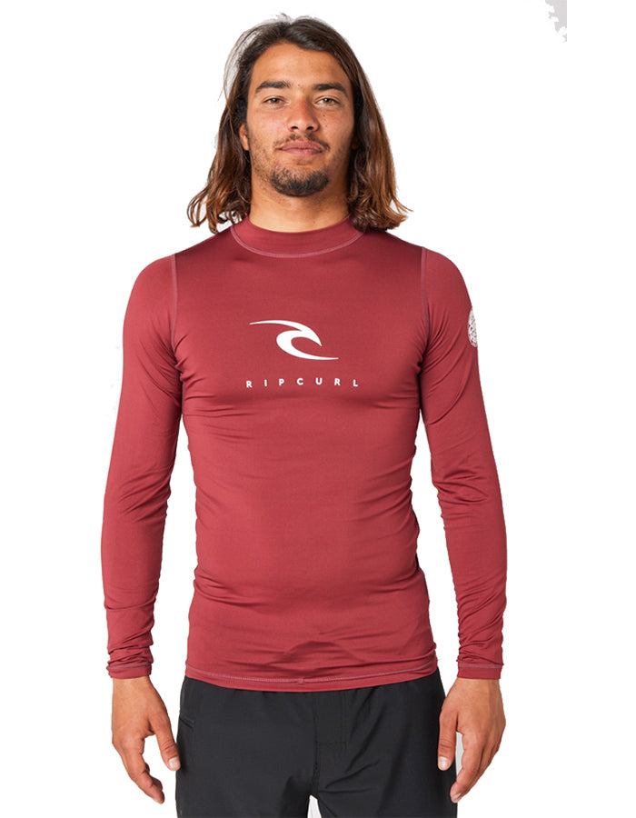  RIP CURL CORPS LONG SLEEVE UV TEE MAROON