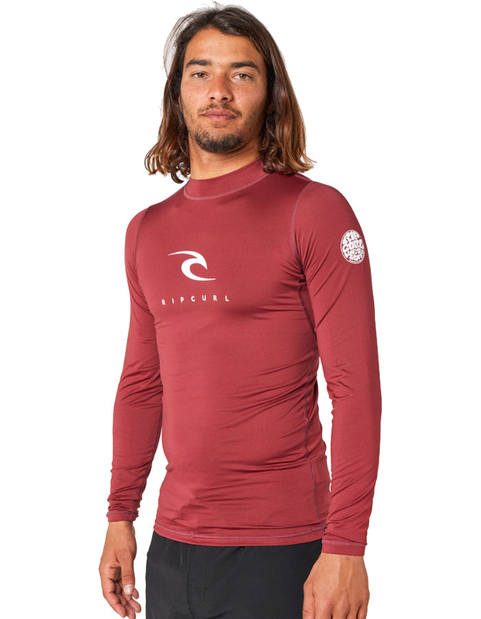  RIP CURL CORPS LONG SLEEVE UV TEE MAROON