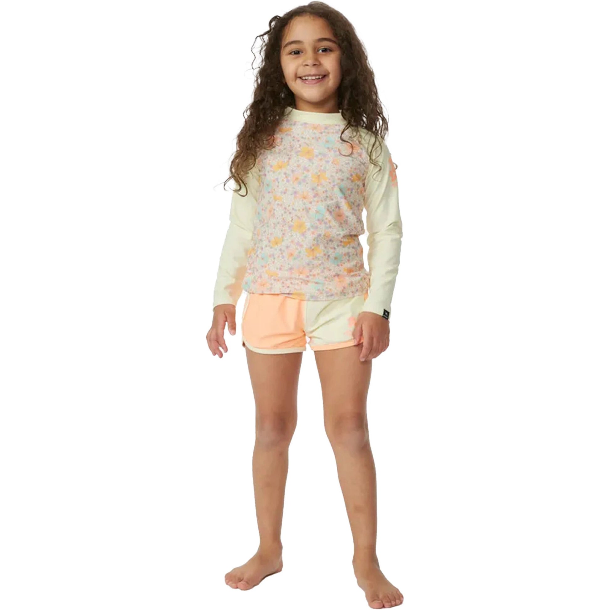  RIP CURL CRYSTAL LONG SLEEVE RASH VEST GIRL 1-8
