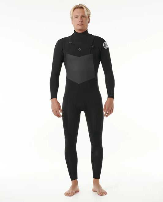  RIP CURL DAWN PATROL 3/2 CHEST ZIP WETSUIT BLACK