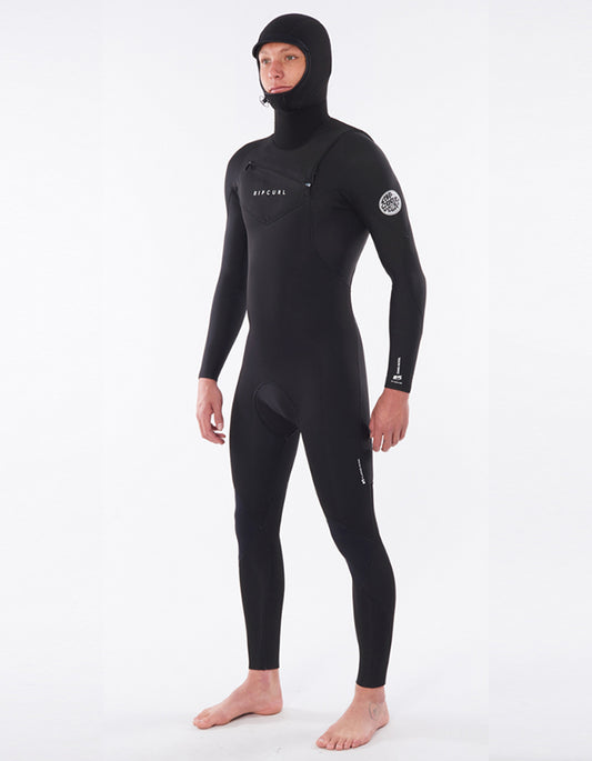  RIP CURL DAWN PATROL 6/4 CHEST ZIP HOOD WETSUIT