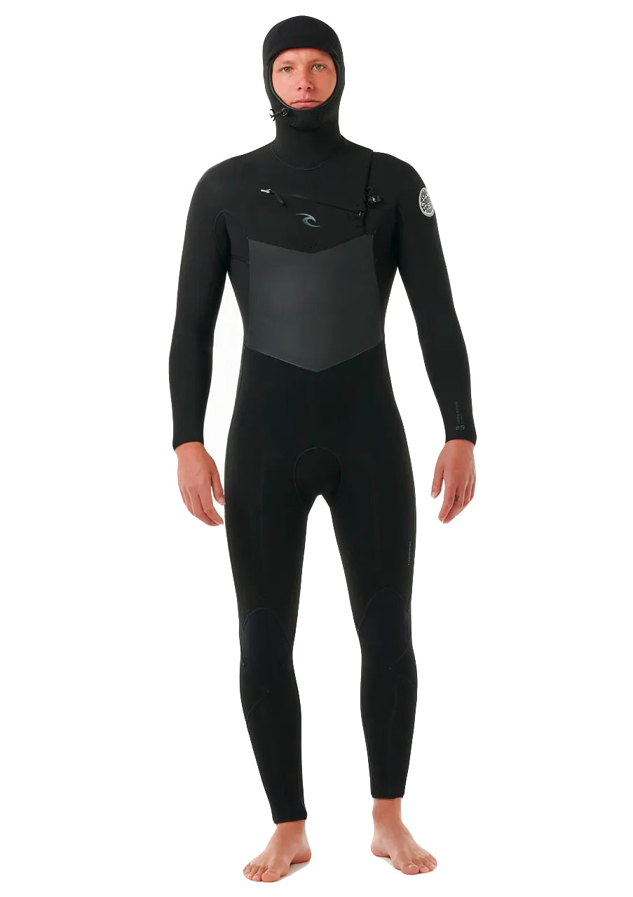  RIP CURL DAWN PATROL 6/4 CHEST ZIP HOOD WETSUIT