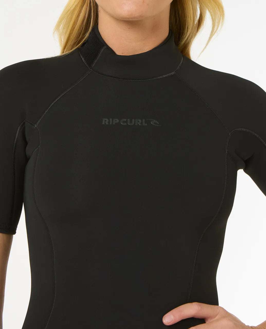  RIP CURL WOMENS DAWN PATROL 2/2 SHORT SLEEVE ECO BACKZIP BLACK
