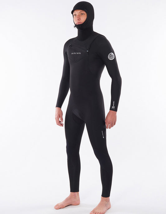  RIP CURL DAWN PATROL HOOD 5/4 CHEST ZIP STEAMER