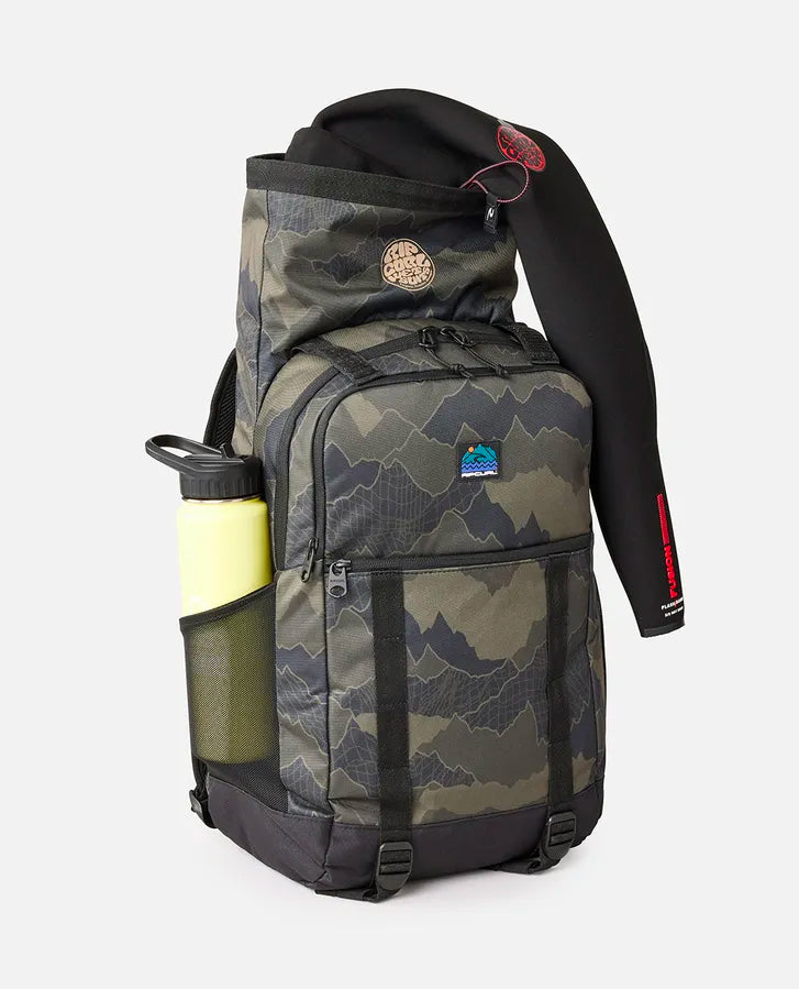  RIP CURL DAWN PATROL SURF BACKPACK BLACK OLIVE 30L
