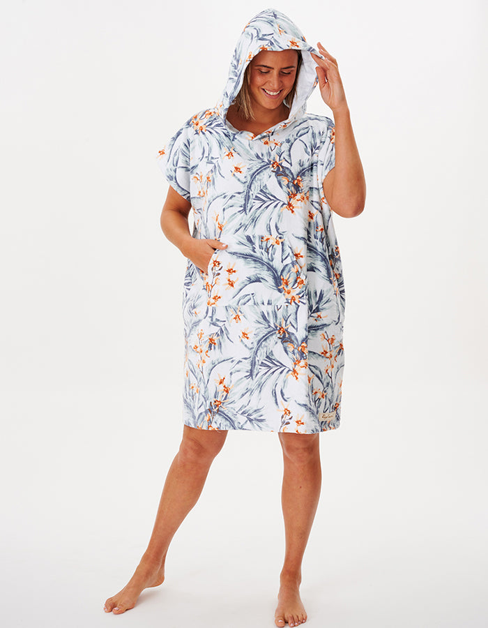  RIP CURL DIAMOND BAY HOODED TOWEL LIGHT BLUE