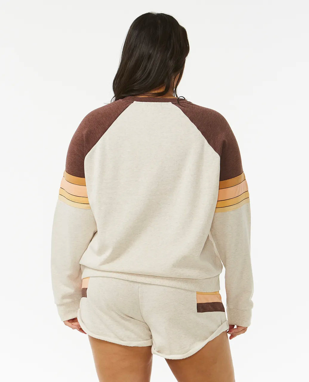  RIP CURL SURF REVIVAL CREW FLEECE OATMEAL MARLE