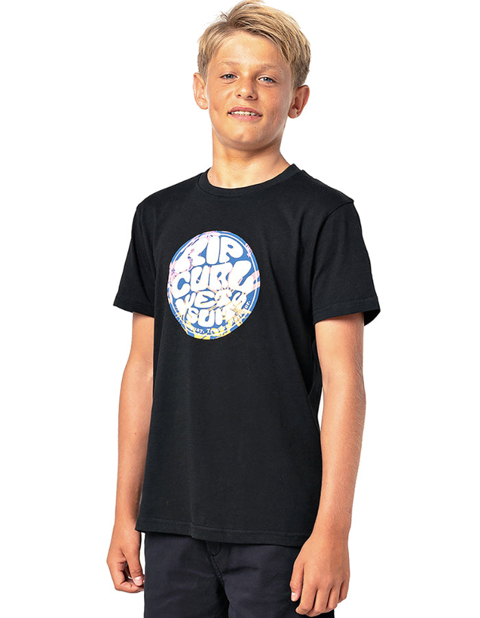  RIP CURL FILGREE WETTY TEE BOY BLACK