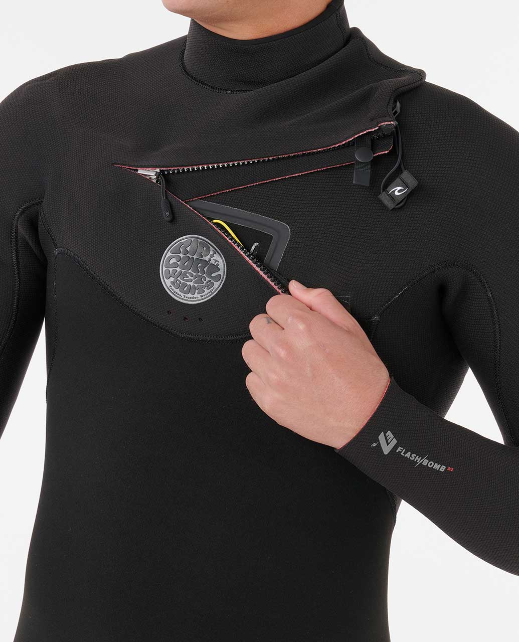  RIP CURL FLSHBOMB 4/3 CHEST ZIP WETSUIT
