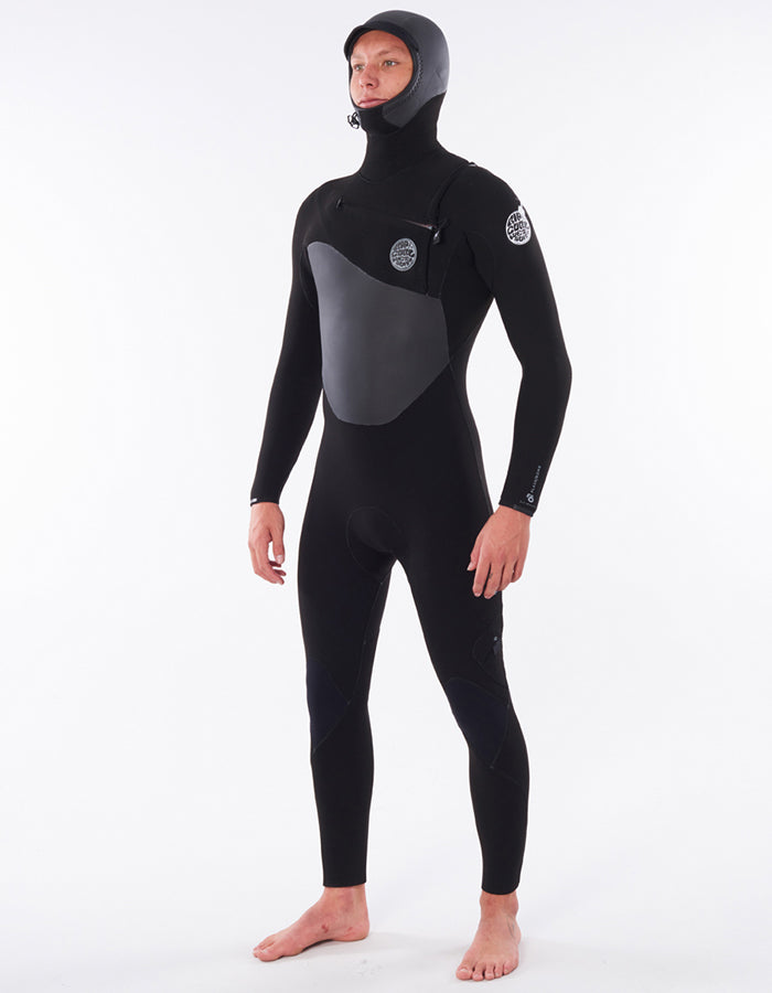  RIP CURL FLSHBOMB HOODED WETSUIT 5/4 CHEST ZIP
