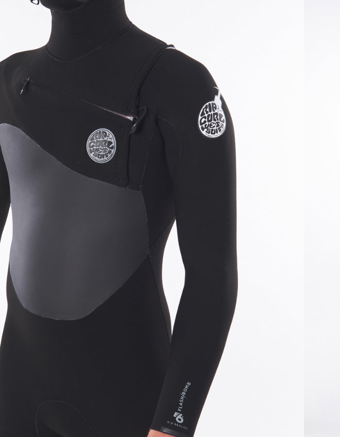  RIP CURL FLASHBOMB 6/4 CHEST ZIP HOODED WETSUIT XS (B GRADE)