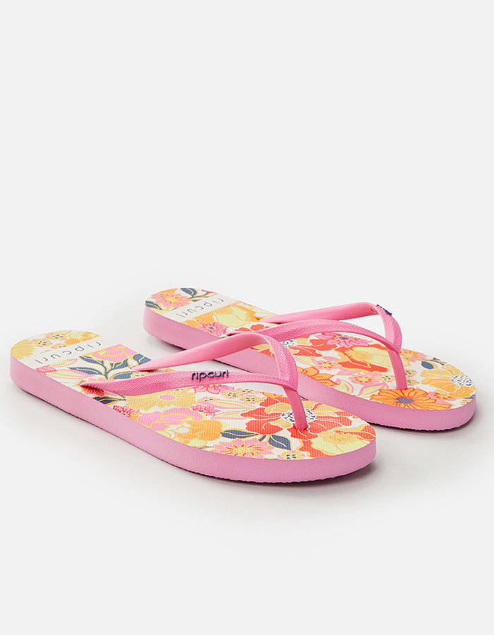  RIP CURL FLORAL WAVE SHAPERS OPEN TOE BONE