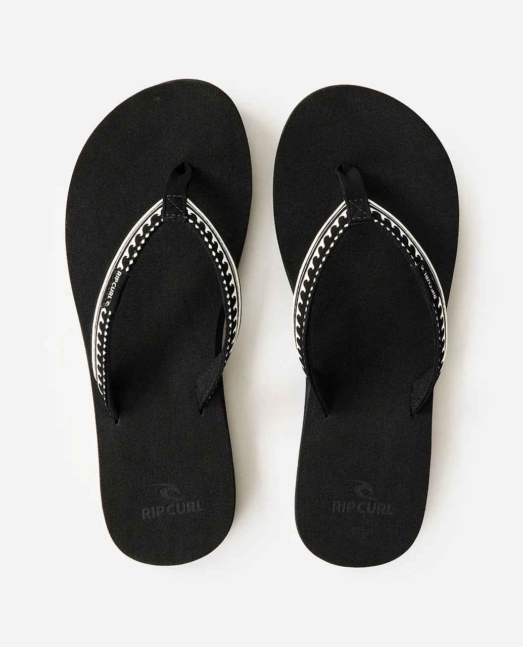  RIP CURL FREEDOM BLOOM OPEN TOE BLACK OFF WHITE