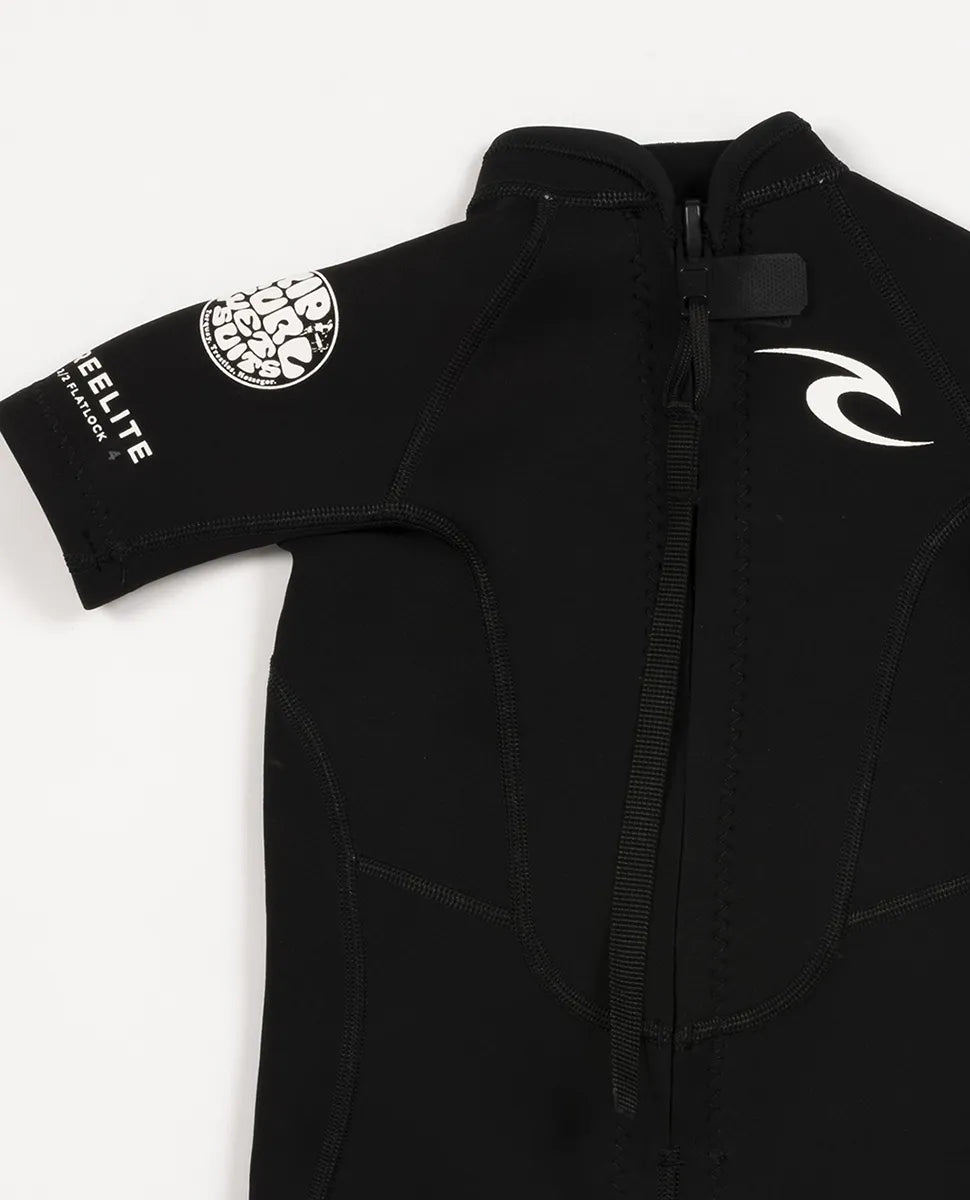  RIP CURL GROMS FREELITE 2MM BACK ZIP SPRINGSUIT BLACK