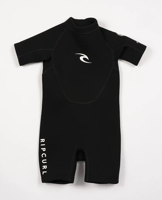  RIP CURL GROMS FREELITE 2MM BACK ZIP SPRINGSUIT BLACK