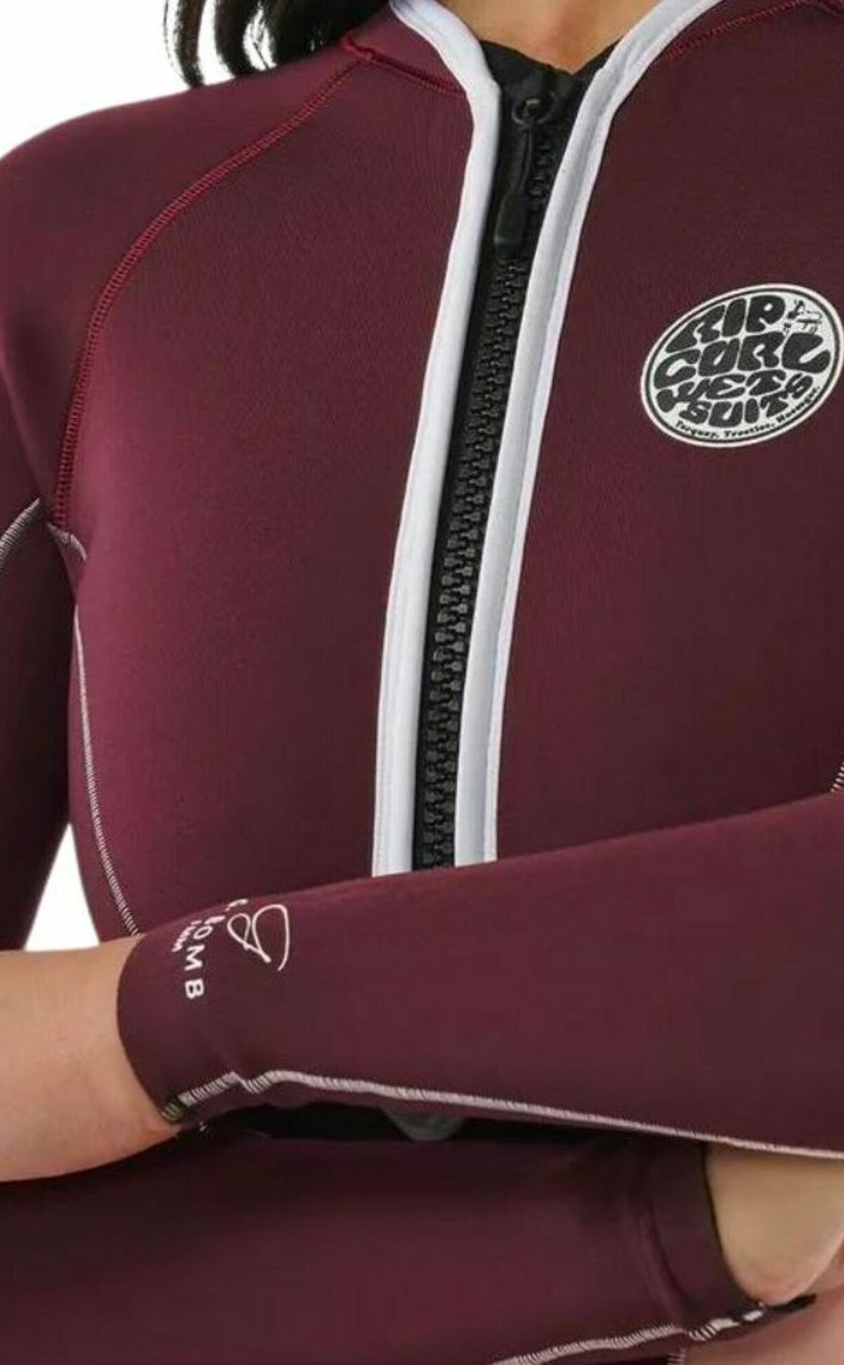  RIP CURL G BOMB 1MM LONG SLEEVE HIGH CUT SPRING SUIT FRONT ZIP PLUM