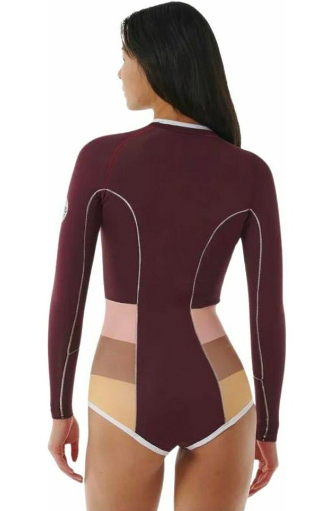  RIP CURL G BOMB 1MM LONG SLEEVE HIGH CUT SPRING SUIT FRONT ZIP PLUM