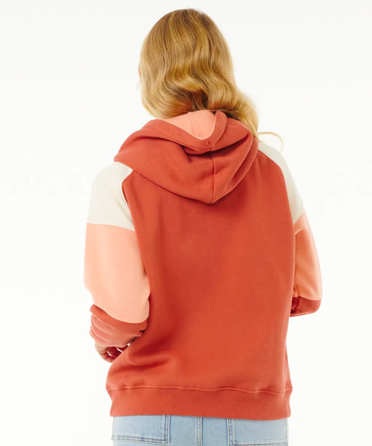  RIP CURL GALICIA FULL ZIP FLEECE RUST