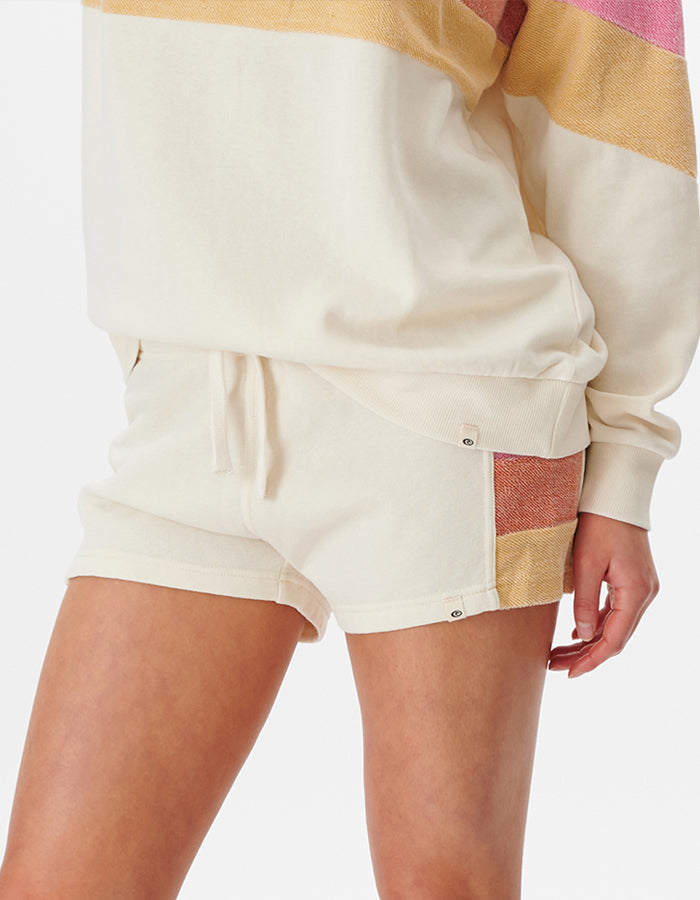  RIP CURL HEAT WAVE FLEECE SHORT OFF WHITE