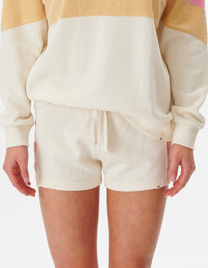 RIP CURL HEAT WAVE FLEECE SHORT OFF WHITE