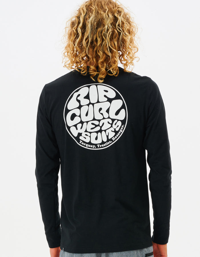  RIP CURL ICON OF SURF LONG SLEEVE UV50+ TEE BLACK