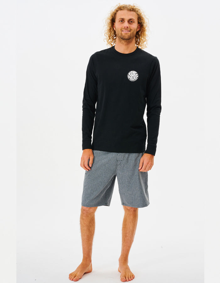  RIP CURL ICON OF SURF LONG SLEEVE UV50+ TEE BLACK