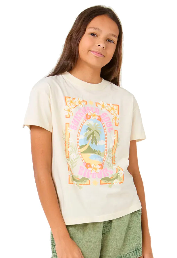  RIP CURL ISLAND BLISS ART TEE GIRL