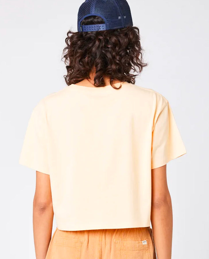  RIP CURL JEFFREY'S CROP TEE LIGHT ORANGE
