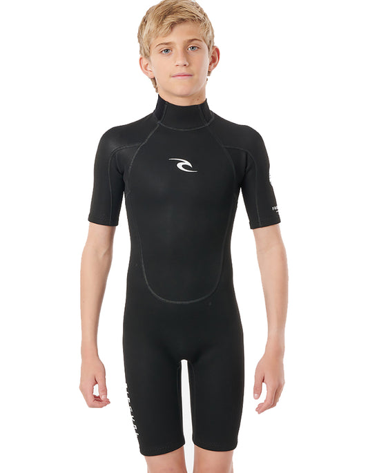  RIP CURL JUNIOR FREELITE 2MM SHORT SLEEVE SPRINGSUIT BACKZIP