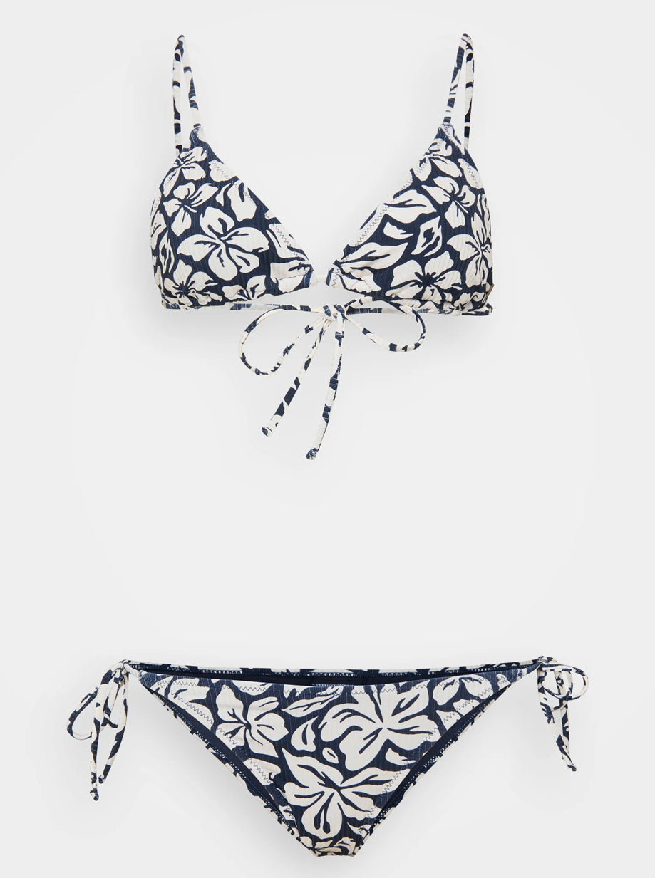  RIP CURL LAS FLORES TRI SET BIKINI NAVY