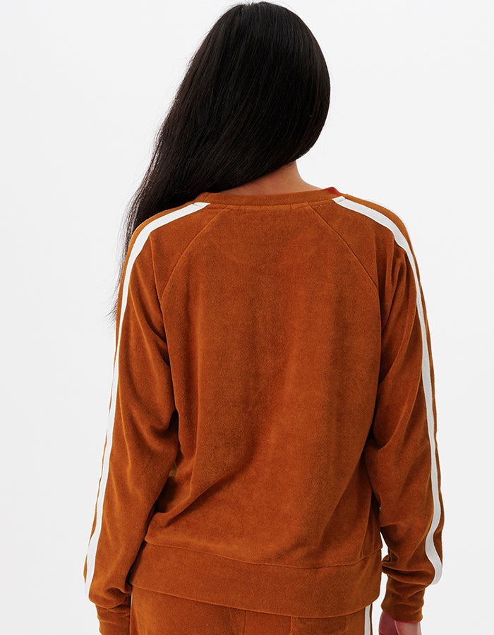  RIP CURL TERRY CREW FLEECE CINNAMON