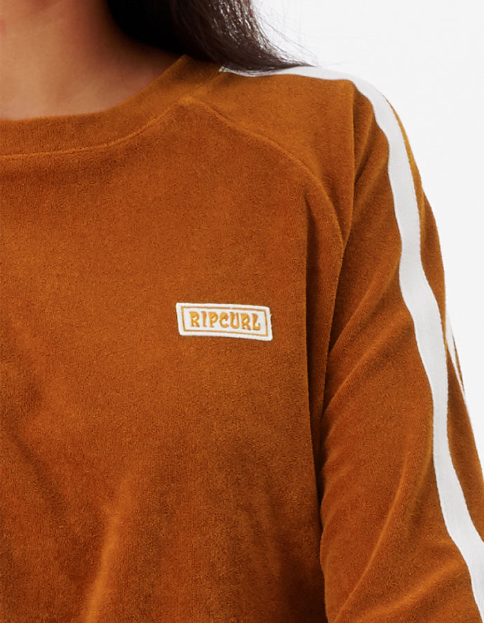  RIP CURL TERRY CREW FLEECE CINNAMON