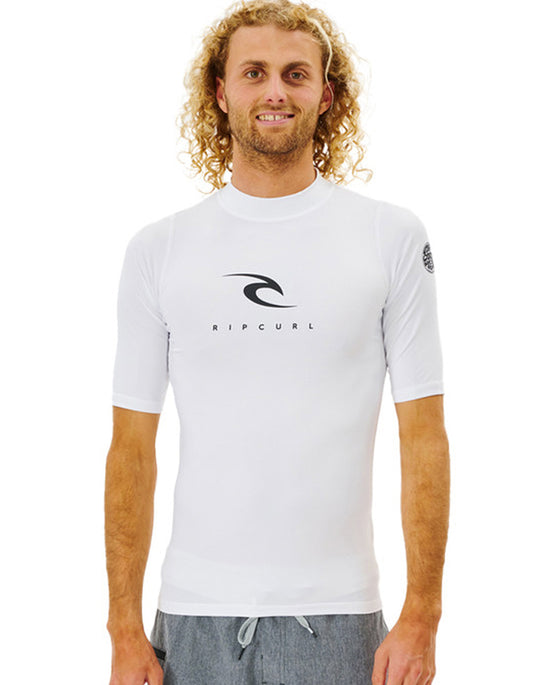  RIP CURL CORPS SHORT SLEEVE UV TEE WHITE
